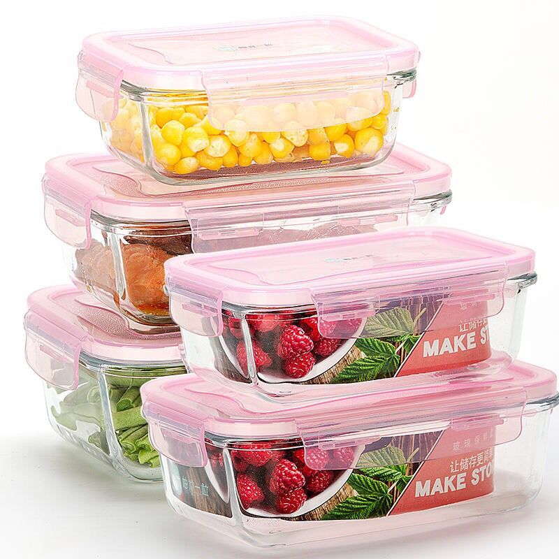 Meal Prep Glass Containers Oven Safe - 3 stück/Mikrowelle Heizung Lunch Box für