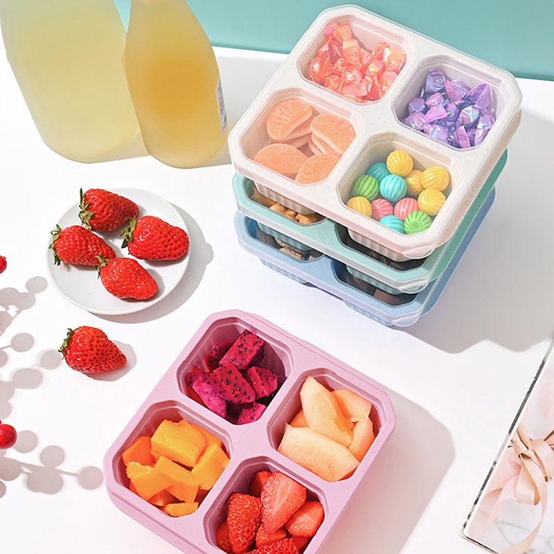 Meal Prep Meal Ideas - @*Snackbehälter mit 4 Fächern, Snackboxen für