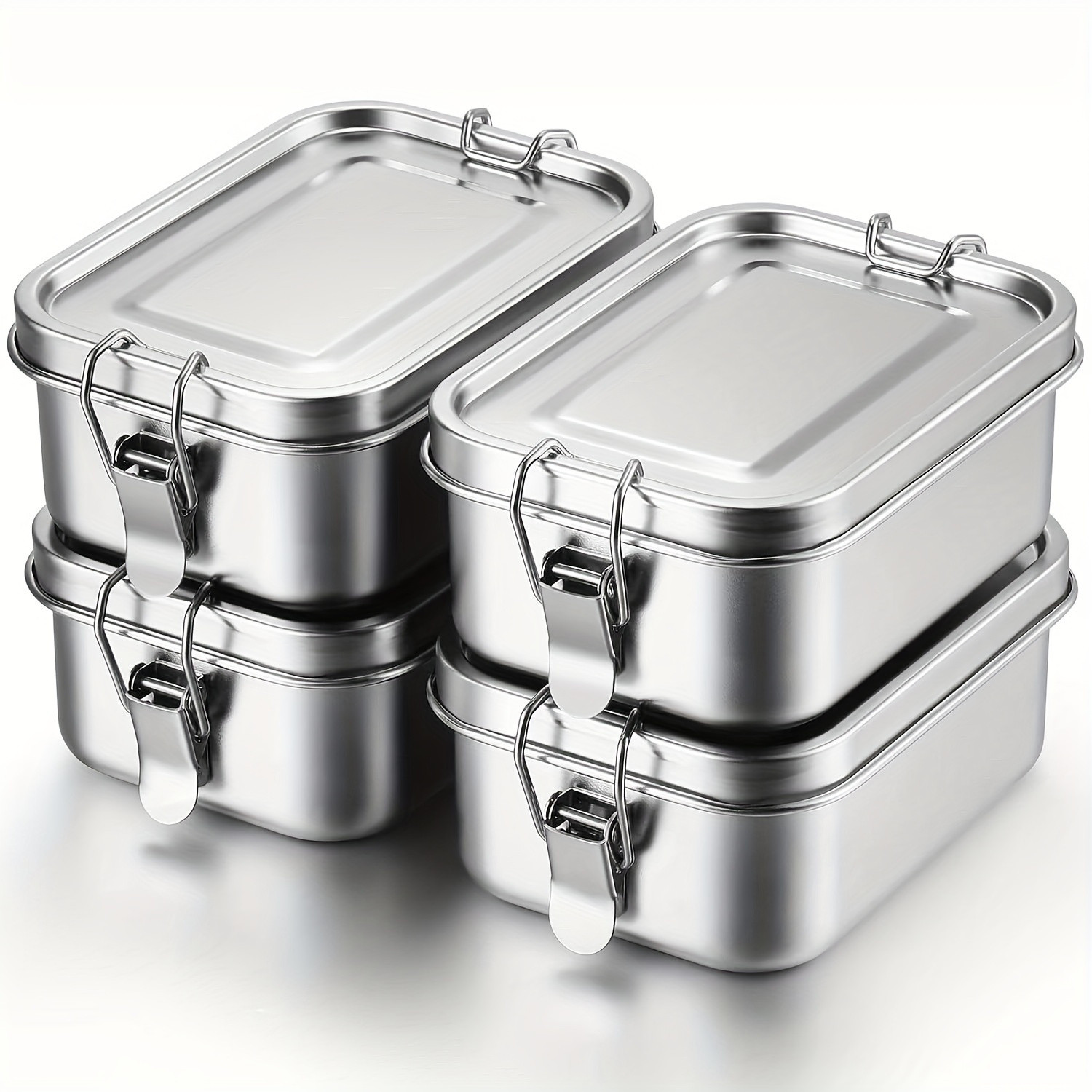 Meal Prep Oven Safe Containers - 304 Edelstahl Isolierte Quadratische Bento-Box mit