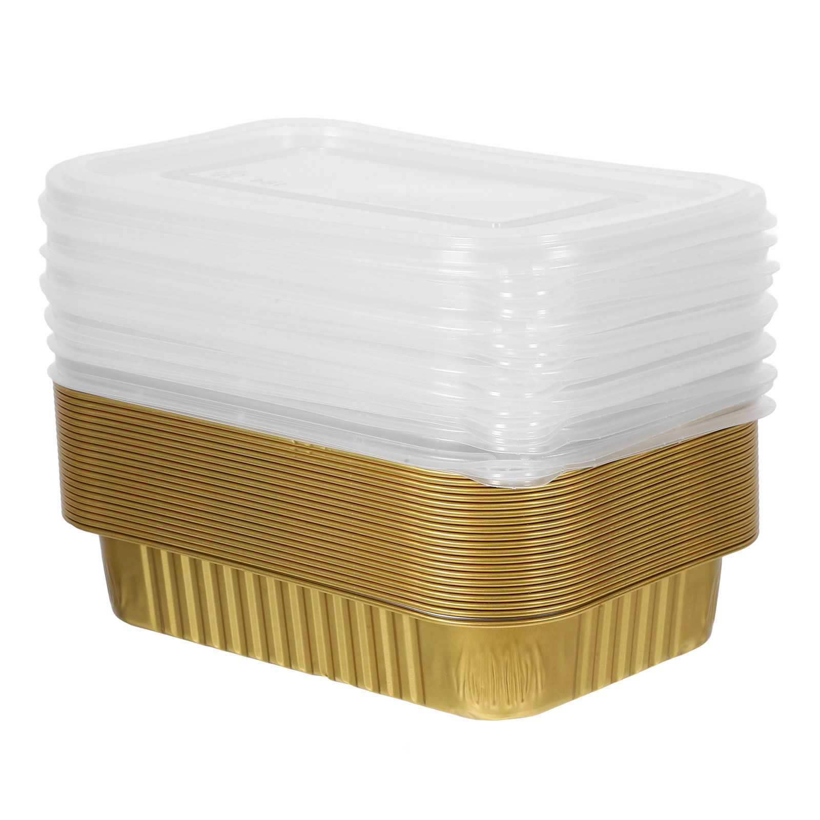 Meal Prep Oven Safe Containers - 20 Stück Aluminiumfolie Rechteckige Behälter Ofenfeste
