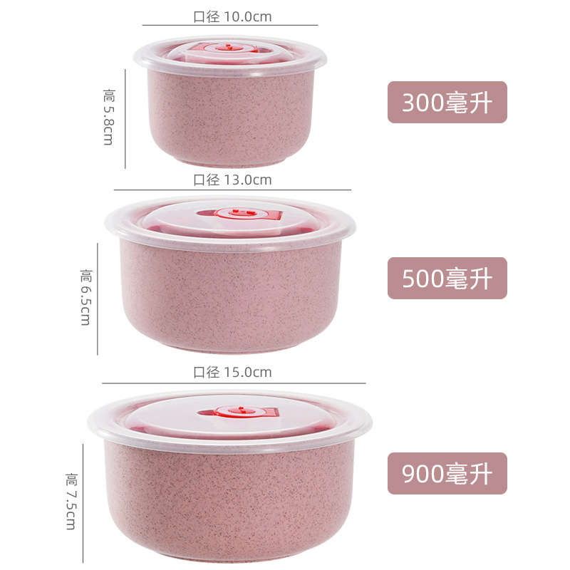 3-teiliges Set aus Weizenstroh – Meal Prep Microwave Bewertung und Preis