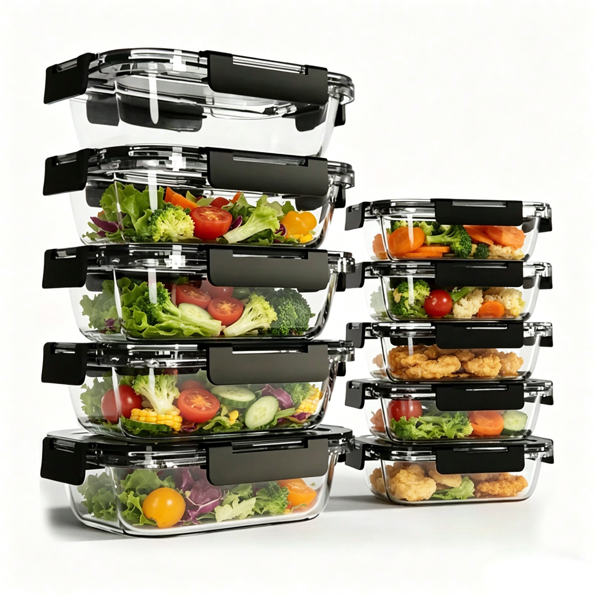 10er-Pack Glasbehälter für Ess – Meal Prep Glass Containers Oven Safe Bewertung und Preis
