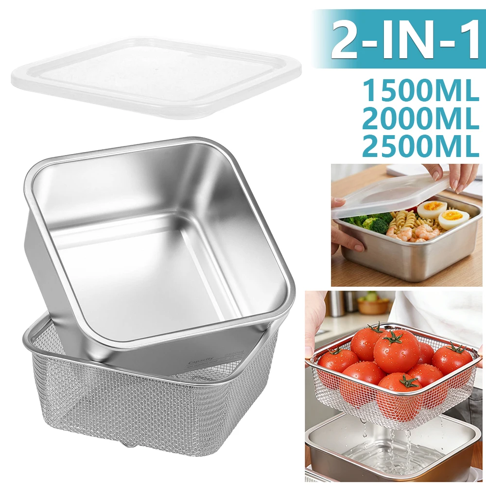 2-in-1 Edelstahl-Obstwaschschü – Meal Prep With Rice Bewertung und Preis