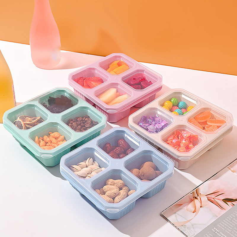 @*Snackbehälter mit 4 Fächern, – Meal Prep Meal Ideas Bewertung und Preis