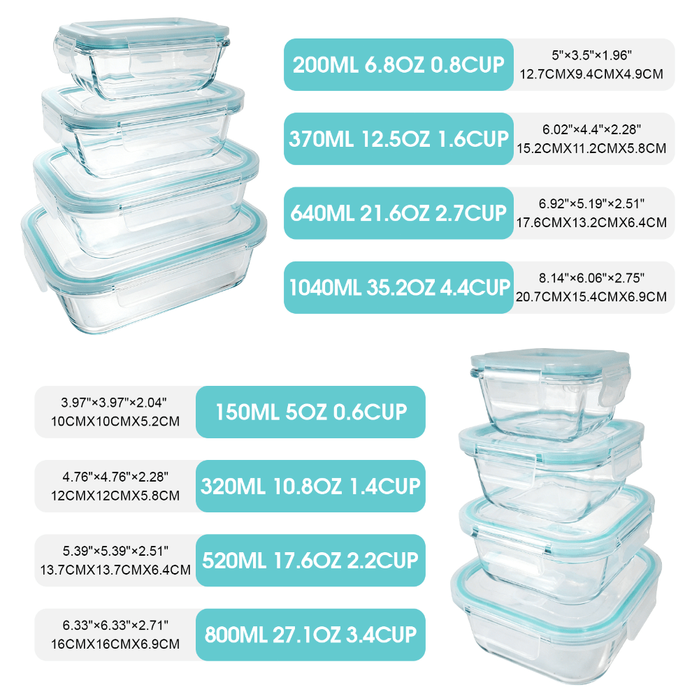 Glas-Lebensmittelbehälter Mode – Meal Prep Oven Safe Containers Bewertung und Preis