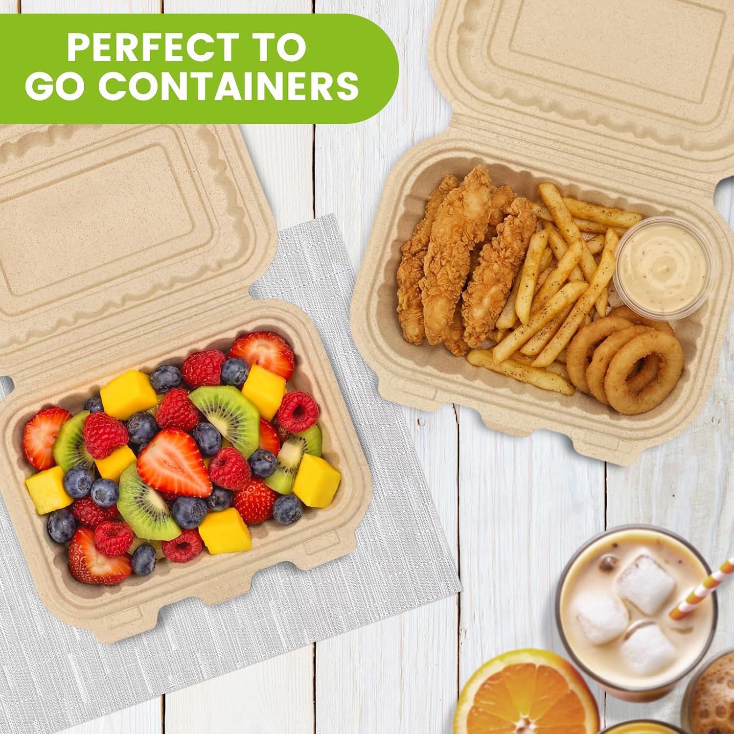 50er-Pack 16oz Clamshell Take- – Meal Prep Microwave Bewertung und Preis