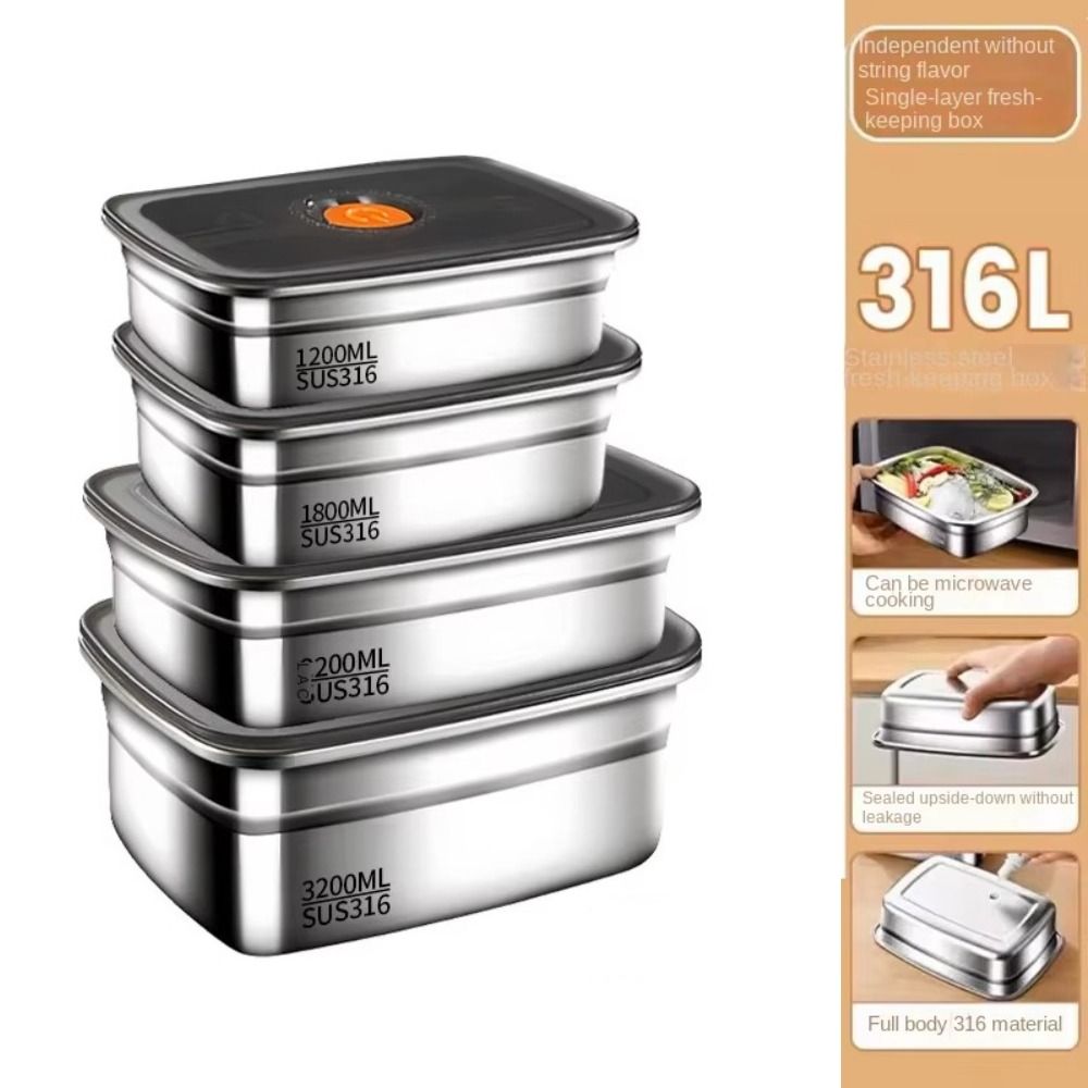 Edelstahl Camping Lunchbox Aus – Meal Prep Microwave Bewertung und Preis