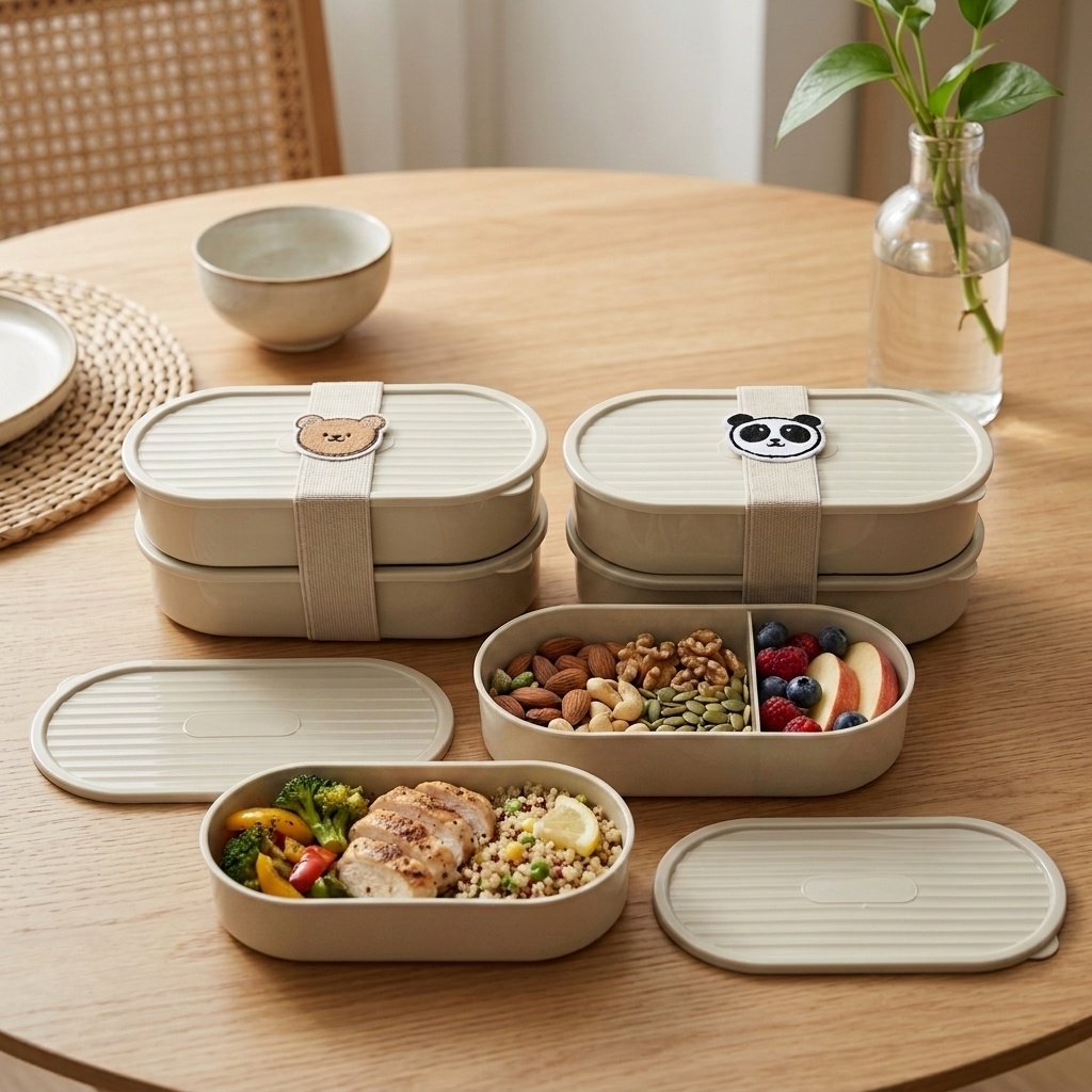 2-teiliges Set Cartoon Kinder  – Meal Prep Microwave Bewertung und Preis