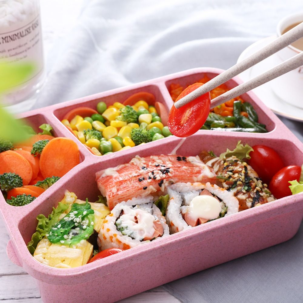 4 Fächer Kinder Bento Box wied – Meal Prep Meal Ideas Bewertung und Preis