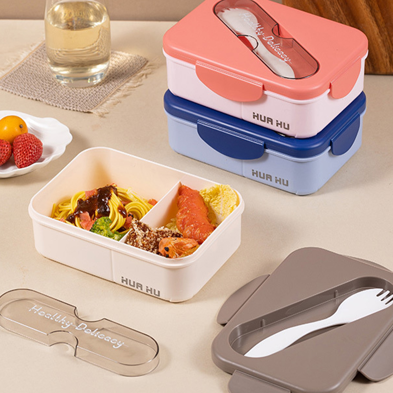 Studenten-Lunchbox mit Gabel,  – Meal Prep Microwave Bewertung und Preis