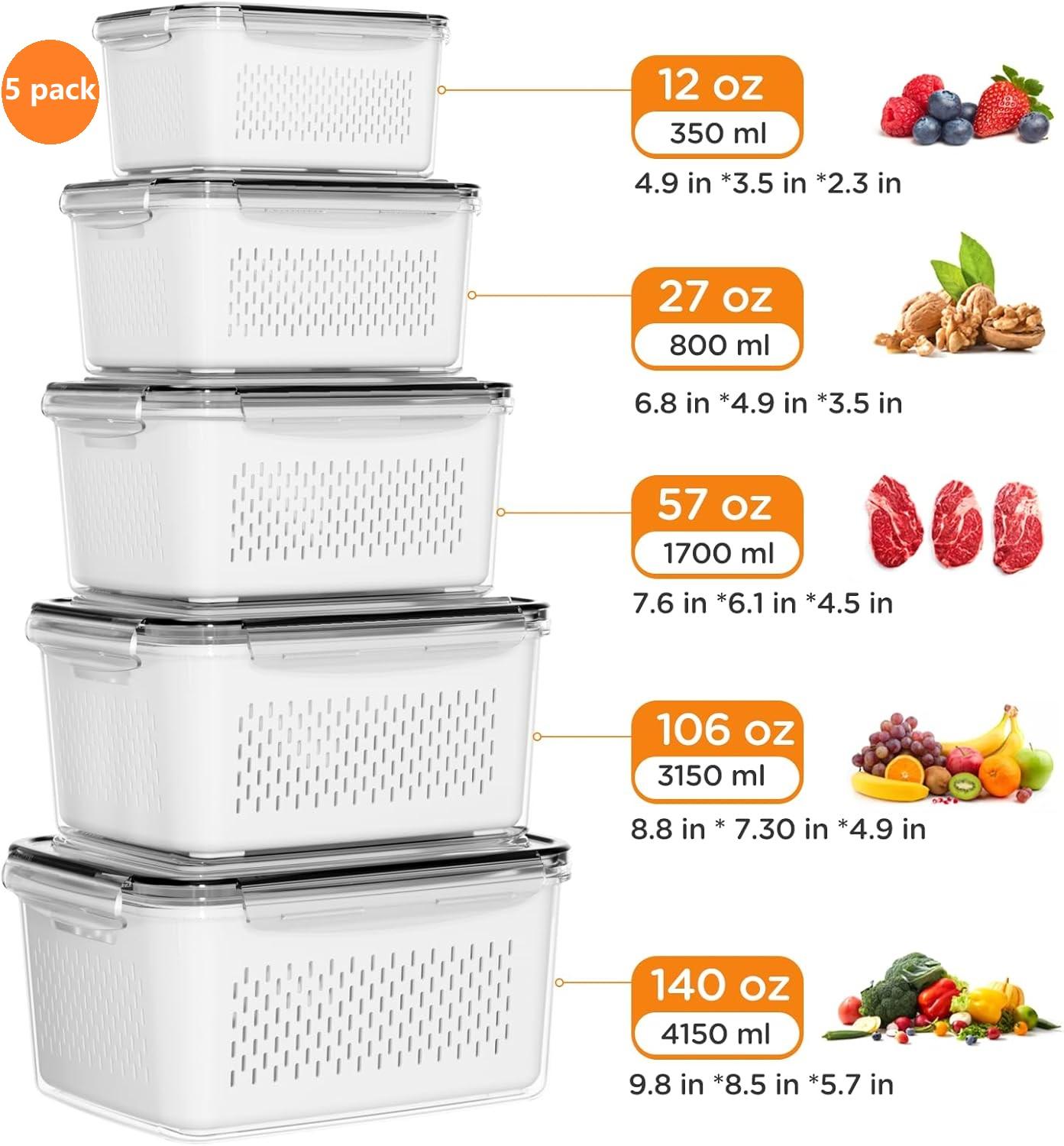 4/5/6/8-teiliges Luftdichtes L – Meal Prep Oven Safe Containers Bewertung und Preis